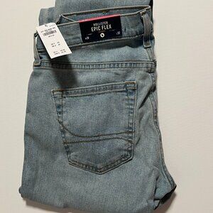 Hollister Jeans NWT Brand New Epic Flex Skinny Light Wash Men's size 29x32